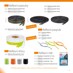 Reflektierende Streifen zum Aufnähen kombiniert - Breite 20 mm - Packung 5 m Reflektierende Streifen zum Aufnähen kombiniert - Breite 20 mm - Packung 5 m